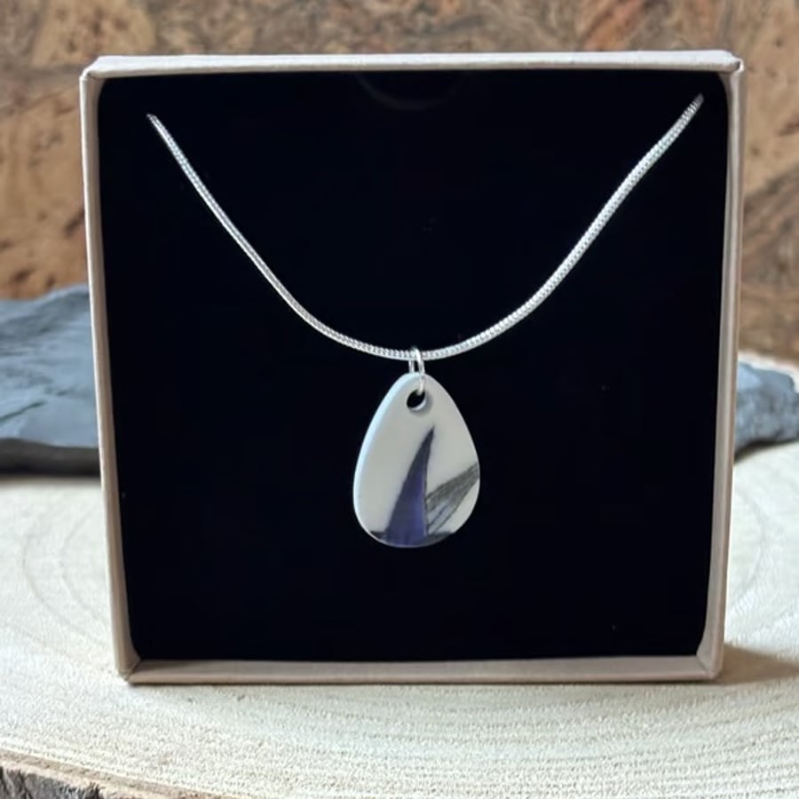 Handmade Pendant Necklace, Unique Eco Friendly Gifts, Sterling Silver.