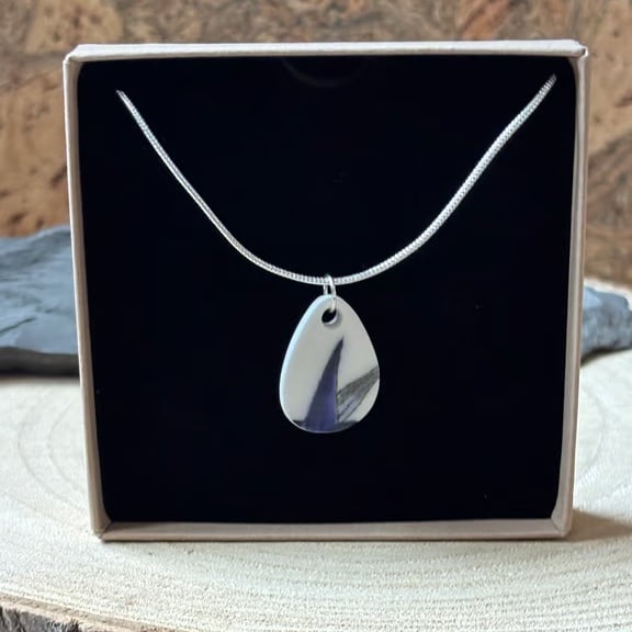 Handmade Pendant Necklace, Unique Eco Friendly Gifts, Sterling Silver.