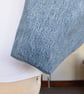 Distressed and recycled denim tote bag. Good size for shopping or work. - Image 7