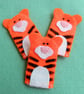 Tiger felt finger puppet - Image 1