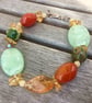 Gemstones Carnelian, Citrine and Aventurine Bracelet - Image 2