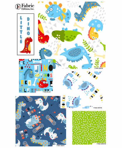Little Dino fat quarter pack - Fabric Editions