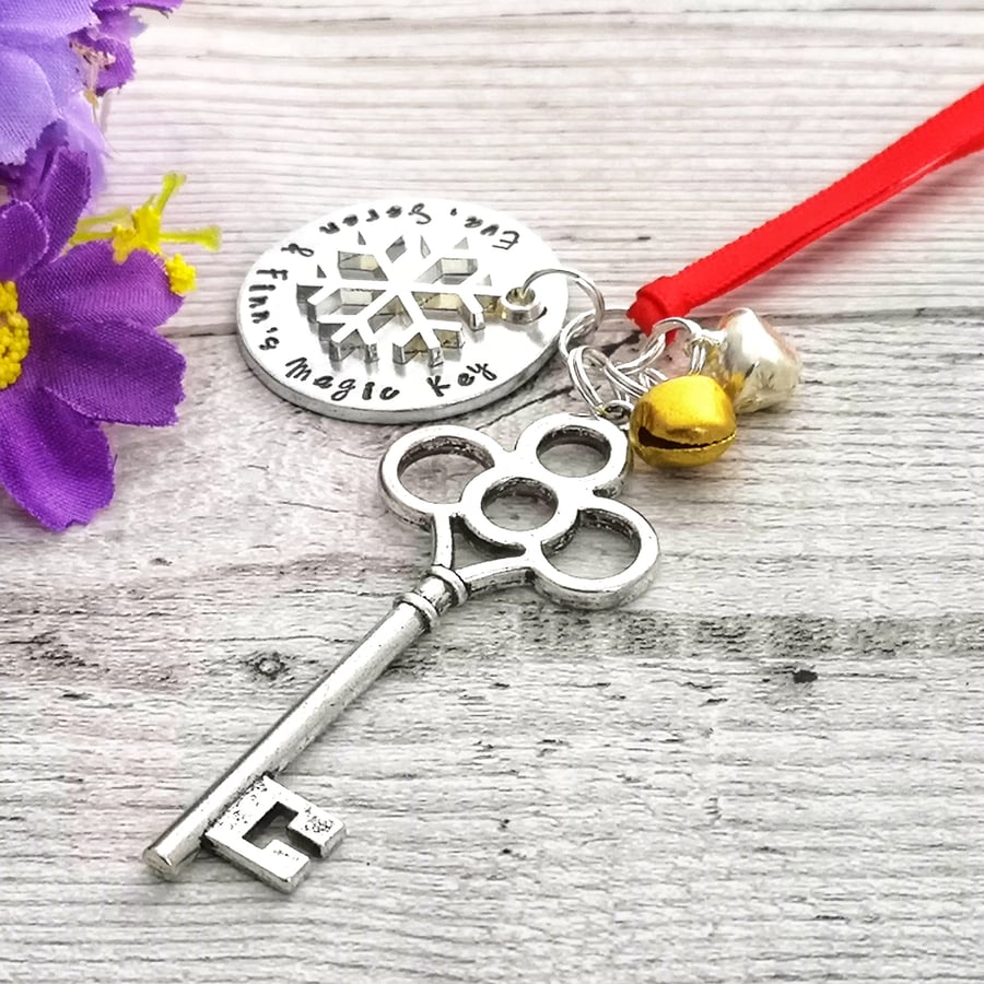 Personalised Santa key - Santa's Magic Key - Christmas Decoration - Xmas Eve Box