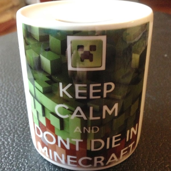 Minecraft style Money Box with Personalised Name or message