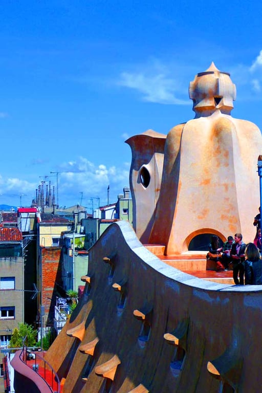 Casa Mila La Pedrera Barcelona Spain 12"x18" Print