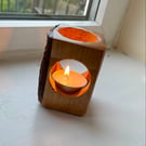 Wooden candle, tea light holder