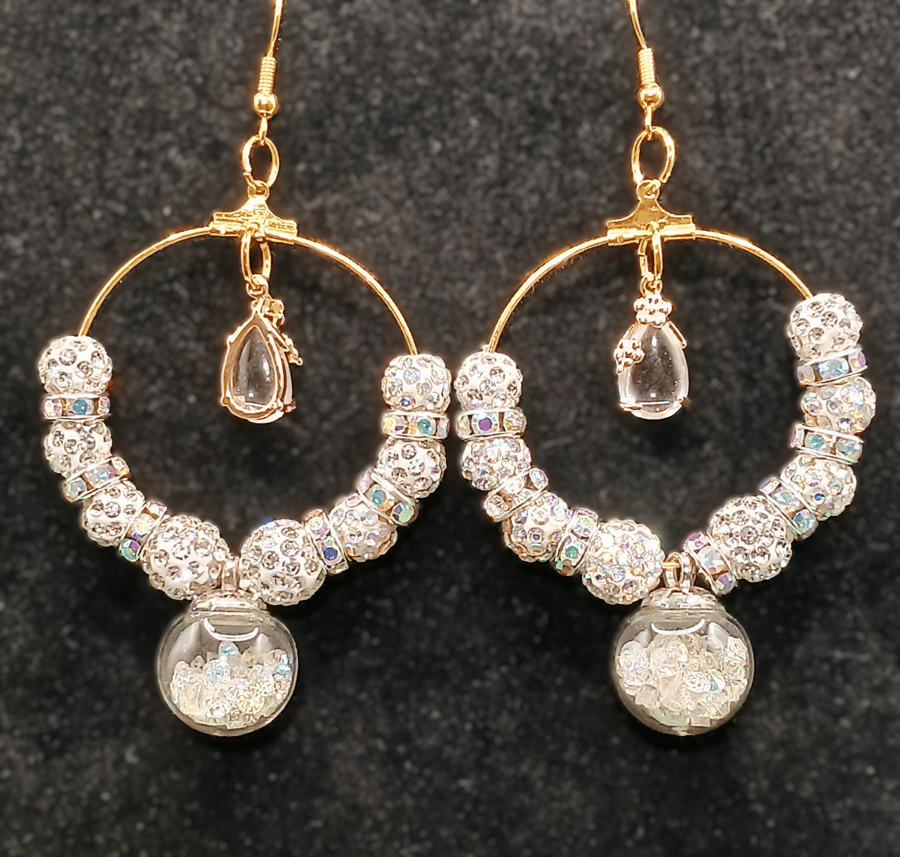 Handmade Boho Gold Hoop Earrings