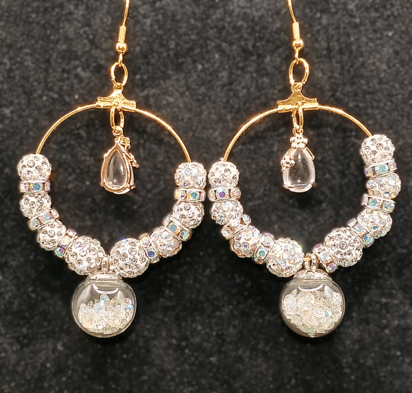 Handmade Boho Gold Hoop Earrings