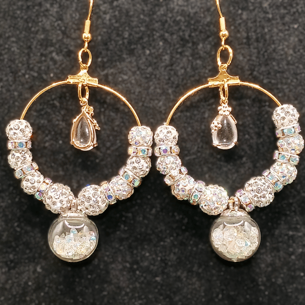 Handmade Boho Gold Hoop Earrings