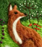 Needle felted sitting fox picture  - Image 2