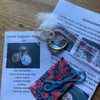Kit to Make a Dorset Singleton Button in Liberty Print ‘Wiltshire Berry’