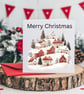 6-Pack Merry Christmas Cards - Festive Designs - 6 x 6 inches