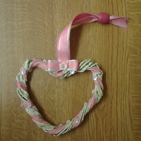 Pink Willow Heart