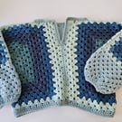 Kids crochet cropped hexi sweater