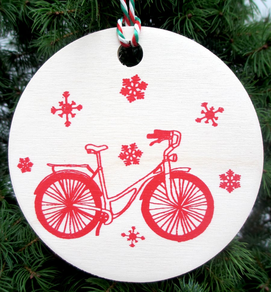 Bike Christmas tree decoration