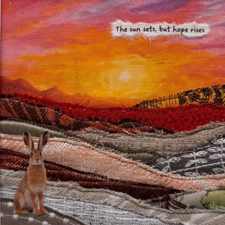 The sun sets, but hope rises