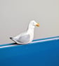 Handmade Clay Simon the Seagull Paperclip Bookmark 
