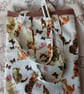 Handmade pretty cat and butterfly tote bag