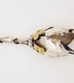 Silver Snake Chain Necklace with Silver and Gold Pendant - Image 2