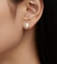 Keshi Freshwater Pearl Sterling Silver Stud Earrings