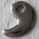 An Aluminium "Comma" Shaped Pendant