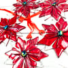 Red and gold glass Christmas decoration