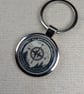 Not All Who Wander Are Lost - Compass Themed Keyring - Large Resin Finished - Image 1