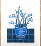 Bluebells in blue pot - Image 3