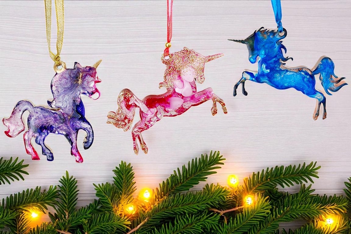 Magic resin and flowers