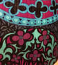Wow Hip and Groovy CARNABY Pink Blue Floral 60s Vintage fabric Lampshade option - Image 3