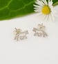 Fox Stud Earrings (Sterling Silver) - Image 1