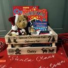 Engraved Christmas Eve Box – Handmade Wooden Crate with Personalised Name