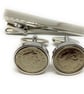 23rd Birthday 2003 coin cufflinks Tie clip 23rd birthday in 2003 anniversary,  - Image 1