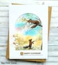 Birthday card- fox, daisy, sunset, textured - Image 6