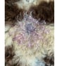 Art felt wall hanging with a large hagstone natural and tactile - Image 5