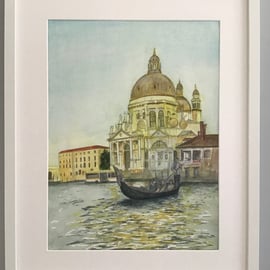 Santa Maria Della Salute, Venice - Original Watercolour 
