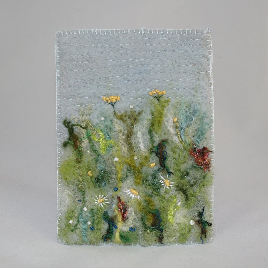 Meadow Phone Case - Embroidered and Felted Case