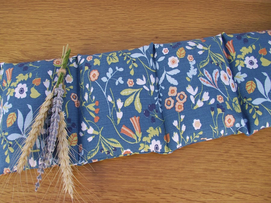 Wheat Bag sectioned - 60cm, 47cm, 33cm Clarke and Clarke Denim Spice fabric