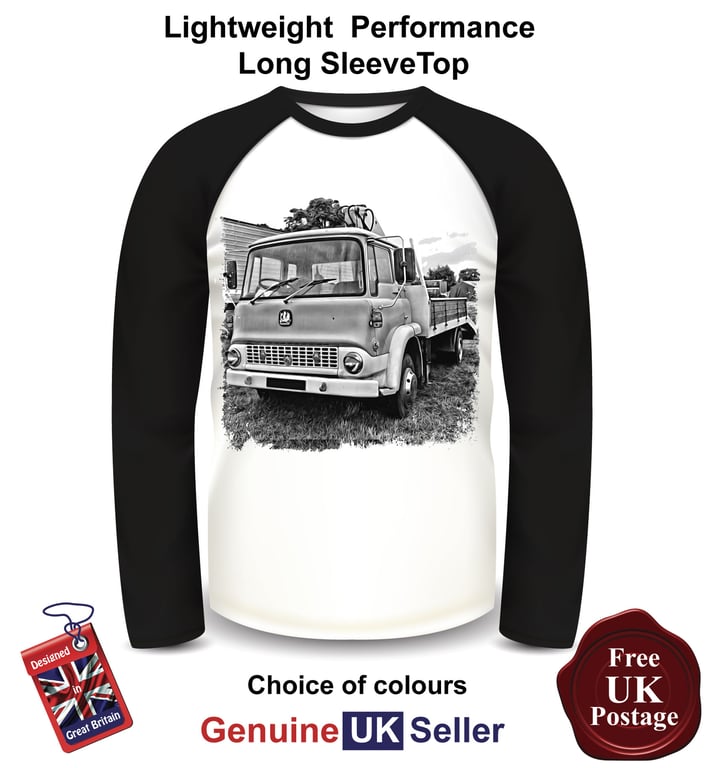 Bedford TK T Shirt, Long Sleeve Men's Top, Bedford TK Baseball Top,