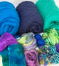 Bag Kit: Azure Blue & Green Felt Bag on a Ball Materials Kit
