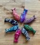 Small catnip fish……colourful batik cotton cat toy - Image 9