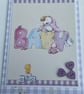 Cute gingham new Baby or baby shower card