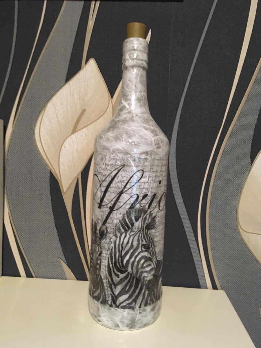 Zebra light bottle