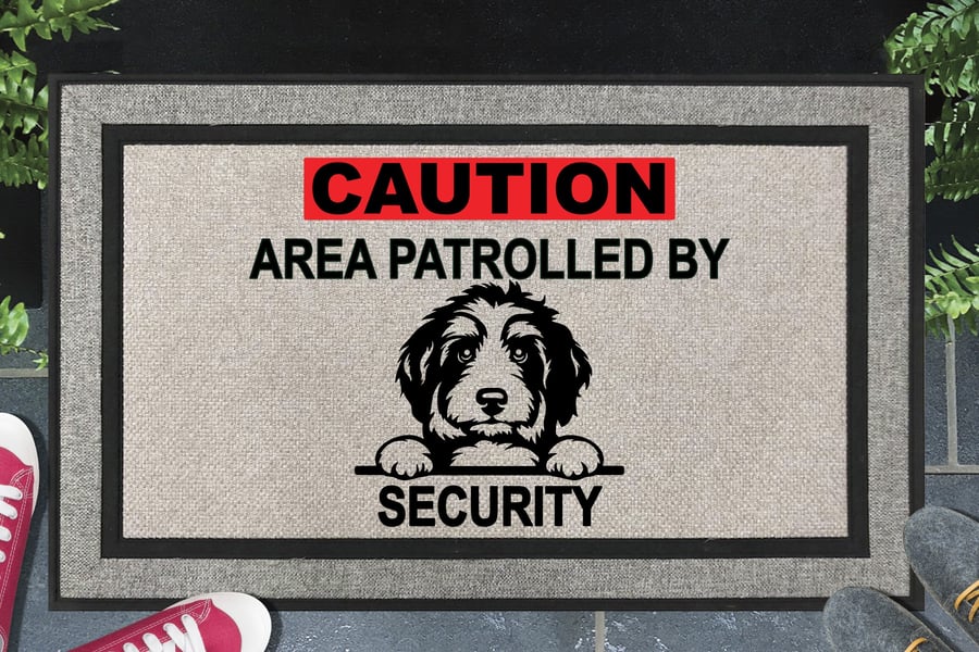 Bernedoodle Security Door Mat No.1 - Welcome Mat - All Weather 45x70cm 