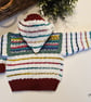 Baby  Hand Knitted Textured Hoodie Jacket 3 - 9  months size - Image 3