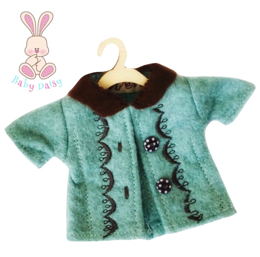 Embroidered  Tailored Coat to fit Baby Daisy