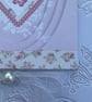 Happy anniversary heart and butterfly dimensional card and gift tag - Image 3