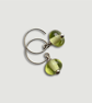 Light Green Glass Earrings - Image 2