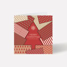 Wrapping Paper Christmas Tree Card.