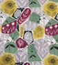 Retro Floral Helianthus Mid Century 50s Bernard Wardle Vintage Fabric Lampshade - Image 5